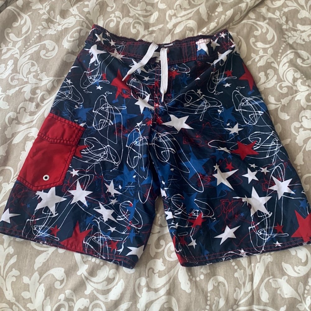 Boys Old Navy Swim Trunks Board shorts Size 10/12 never worn